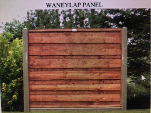 Fence Panel Installed old panel removed waneylap PCDS 6' x 2' 