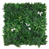 Artificial Living Wall Panel with Variegated Foliage & Calla Lillies Decor Pure Clean Rental Solutions 
