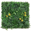 Artificial Living Wall Panel with Variegated Foliage & Classic Yellow Lillies Decor Pure Clean Rental Solutions 