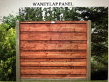 Heavy Duty Waneylap Fence Installed includes new end post and kick boards PCDS 